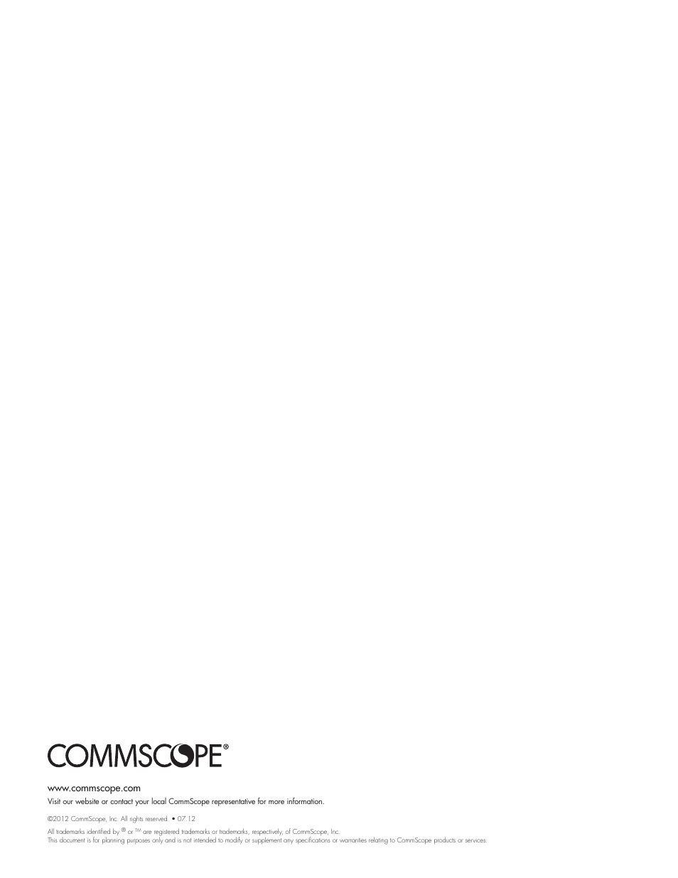 CommScope RF Connectivity Products User Manual | Page 15 / 15