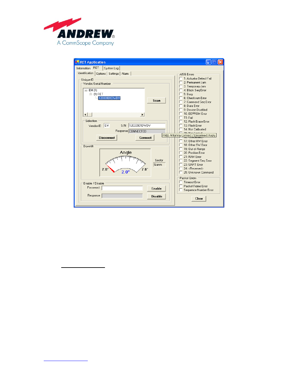 CommScope PWR-COBRA-1 RET Antenna System User Manual | Page 2 / 6