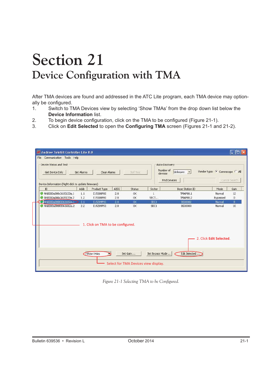 Device configuration with tma | CommScope ATC200-LITE-USB User Manual | Page 131 / 150