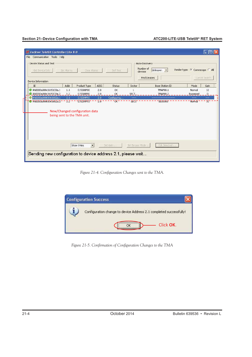 Click ok | CommScope ATC200-LITE-USB User Manual | Page 134 / 150