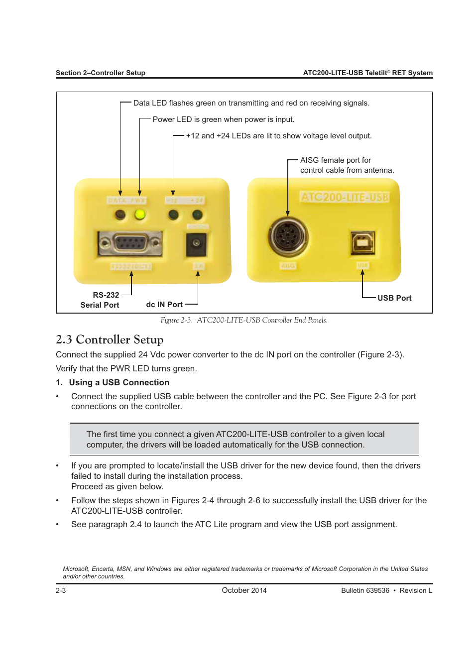 3 controller setup | CommScope ATC200-LITE-USB User Manual | Page 20 / 150