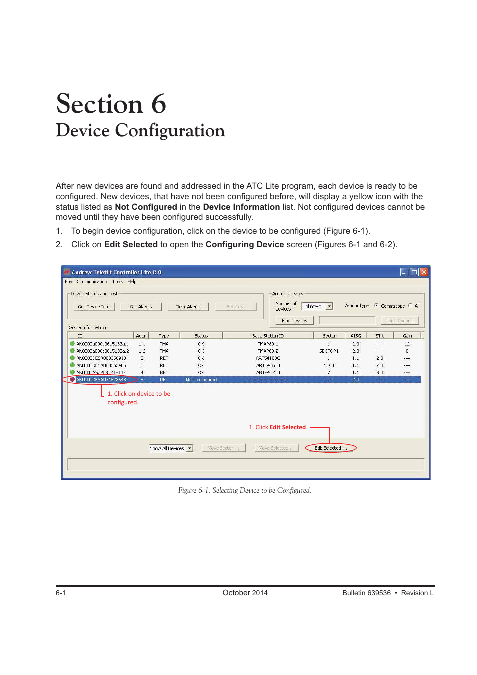 Device configuration | CommScope ATC200-LITE-USB User Manual | Page 58 / 150