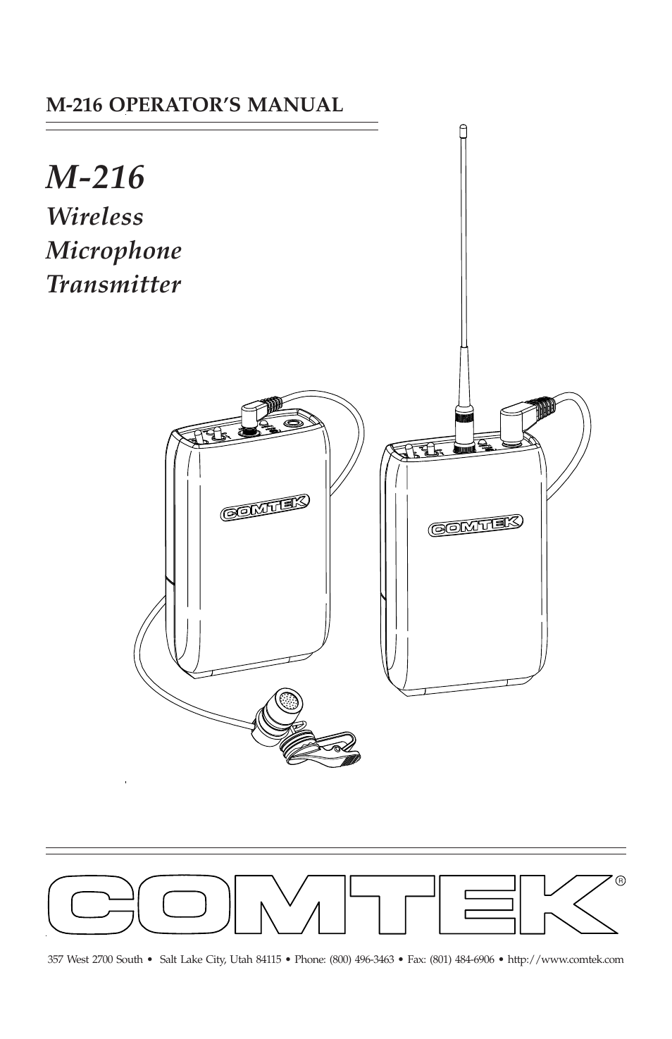 COMTEK M-216 User Manual | 20 pages