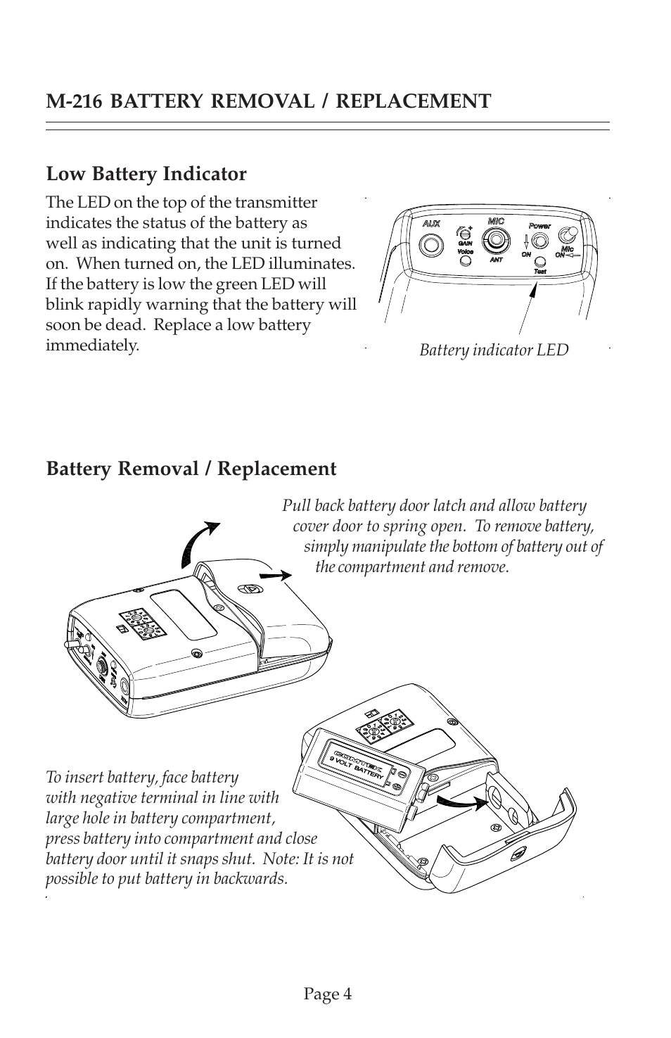 COMTEK M-216 User Manual | Page 6 / 20