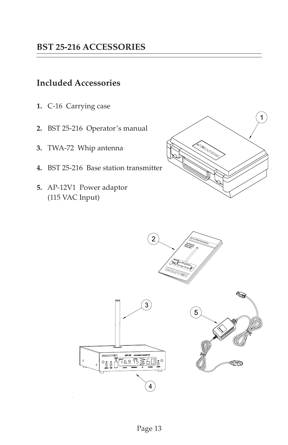 COMTEK BST 25-216 User Manual | Page 14 / 18