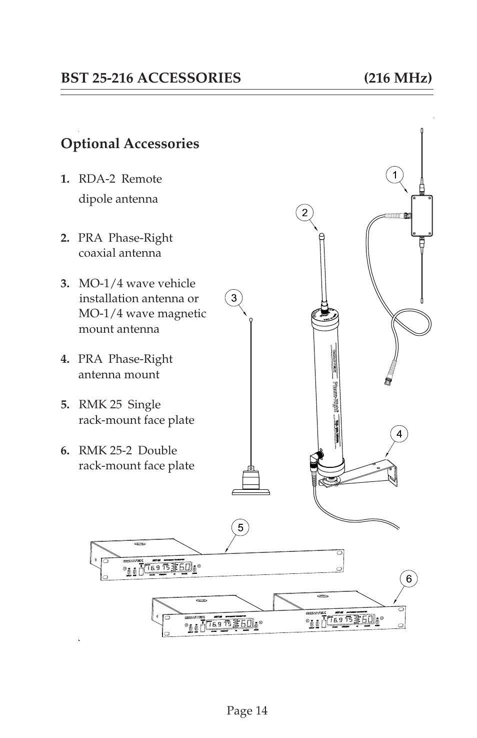 Optional accessories | COMTEK BST 25-216 User Manual | Page 15 / 18