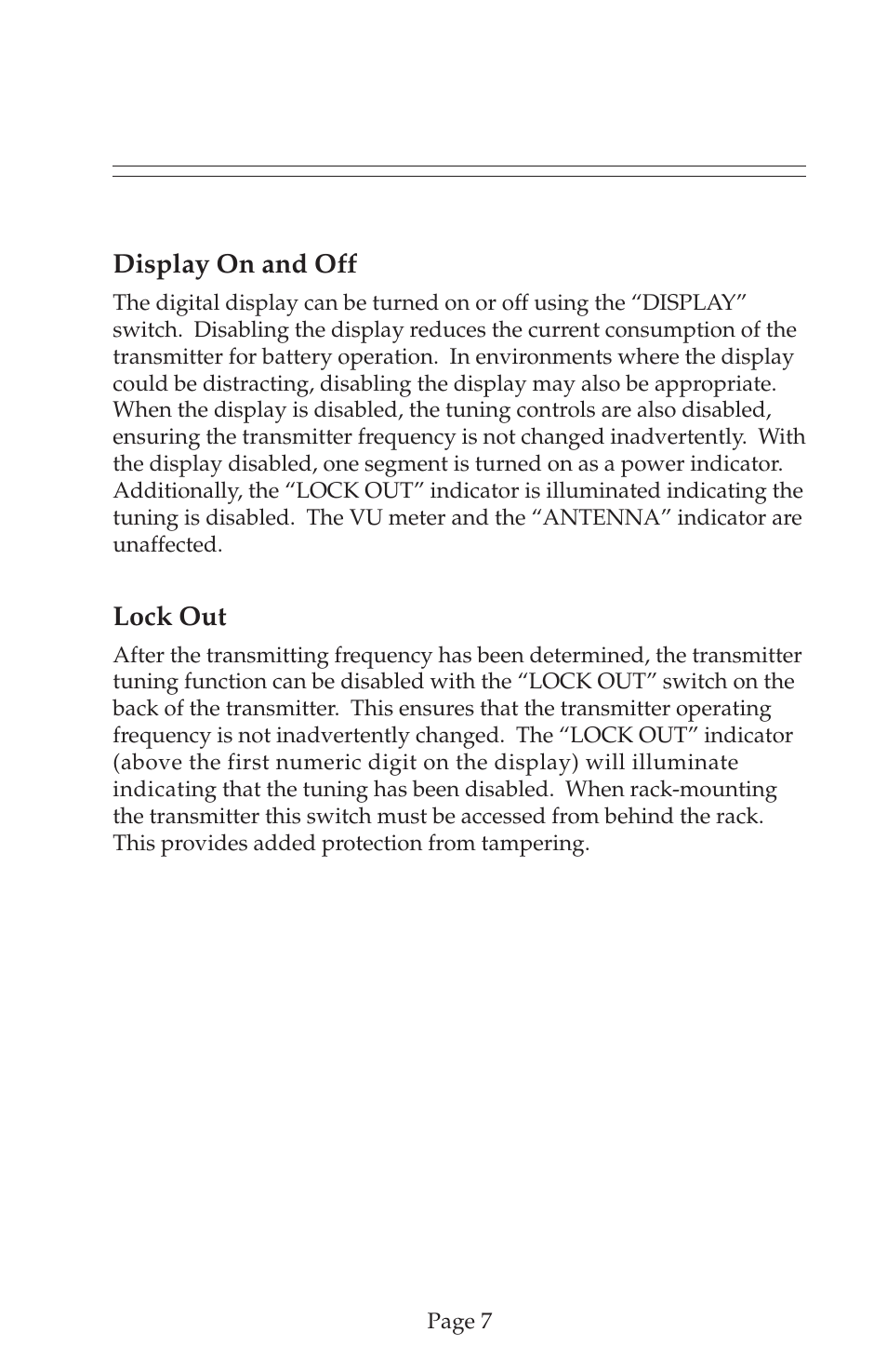 COMTEK BST 25-216 User Manual | Page 8 / 18