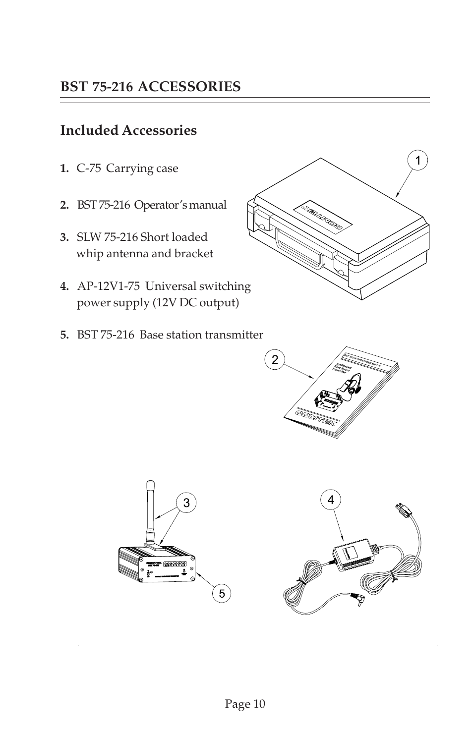 COMTEK BST 75-216 User Manual | Page 12 / 16