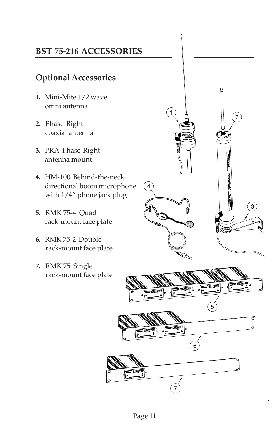 Optional accessories | COMTEK BST 75-216 User Manual | Page 13 / 16