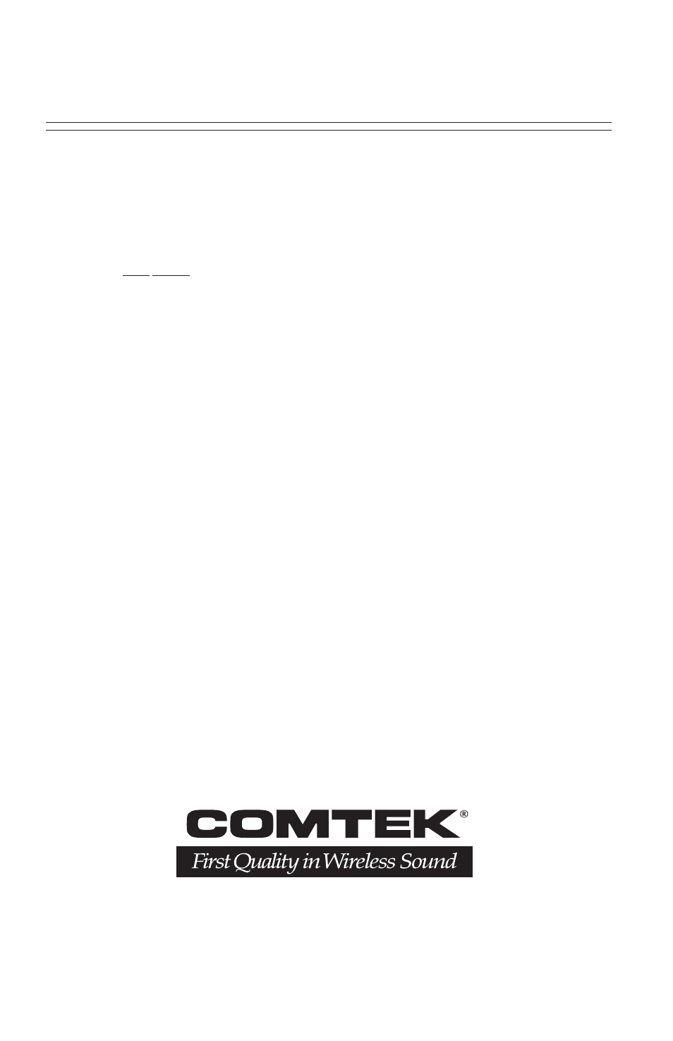 Pr-216 warranty and service warranty, Service policies | COMTEK PR-216 User Manual | Page 15 / 15