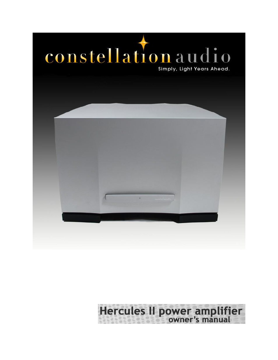 Constellation Audio Hercules II User Manual | 16 pages