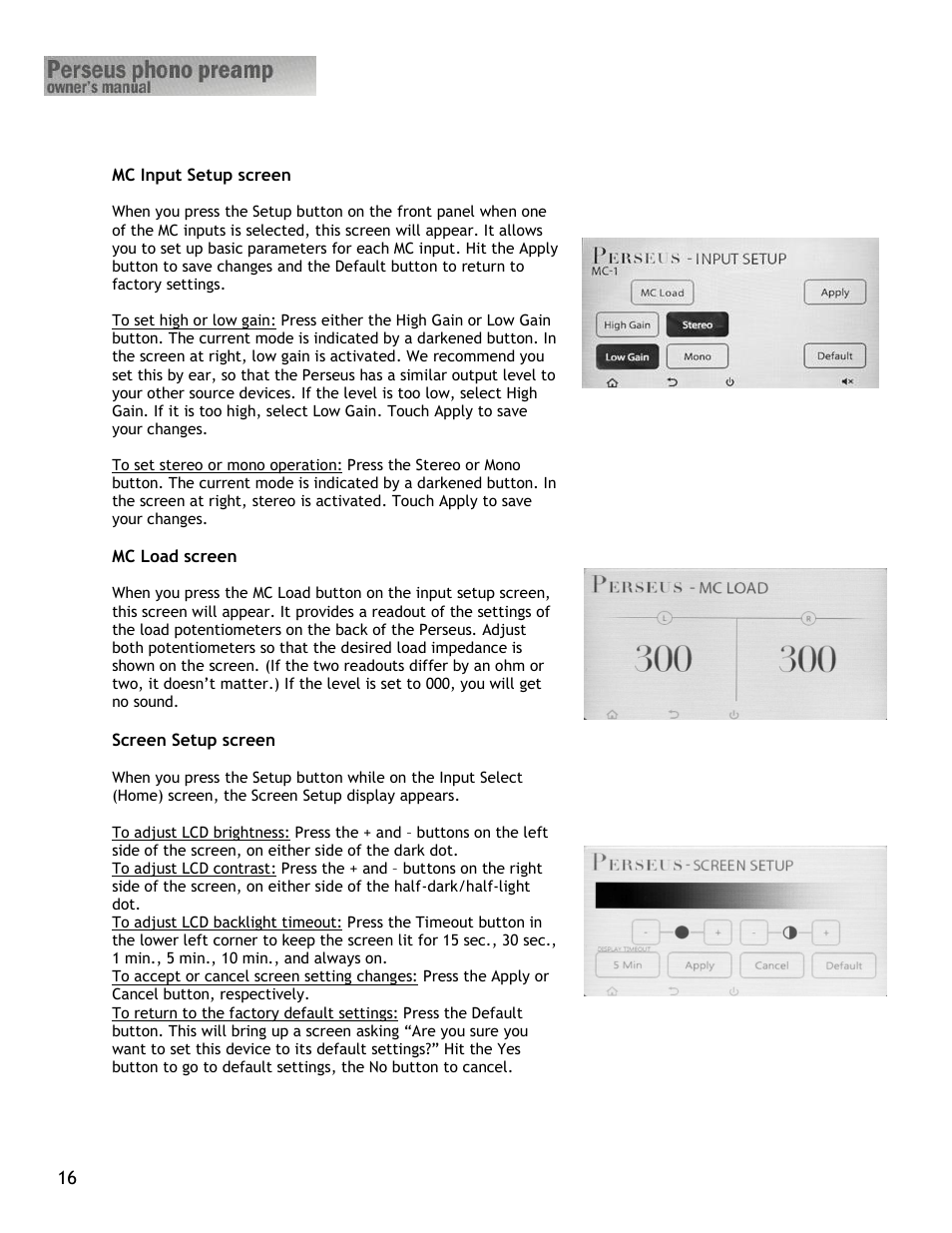 Constellation Audio Perseus Phono Preamplifier User Manual | Page 16 / 19