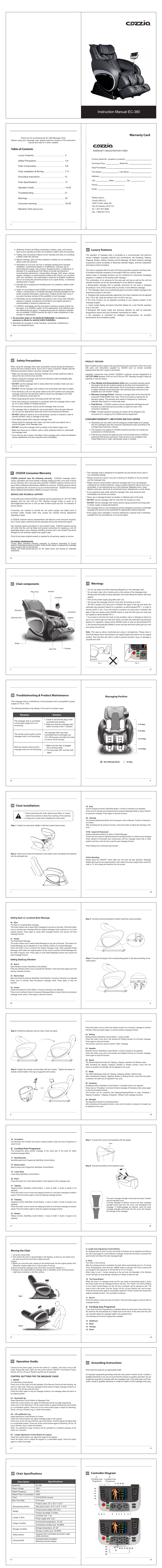 Cozzia 16027 User Manual | 1 page