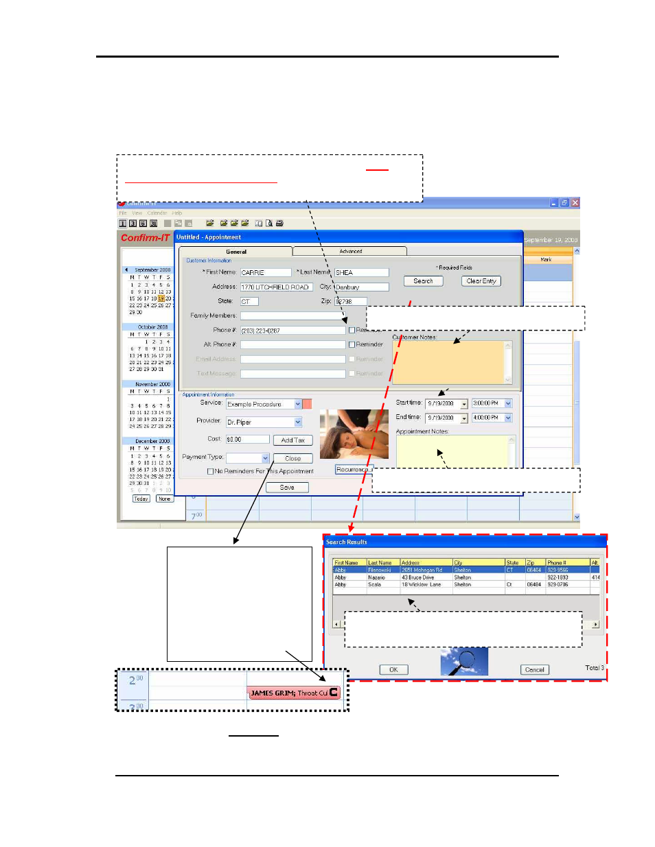 Figure 6 appointment functions | CTL Confirm-IT User Manual | Page 12 / 20