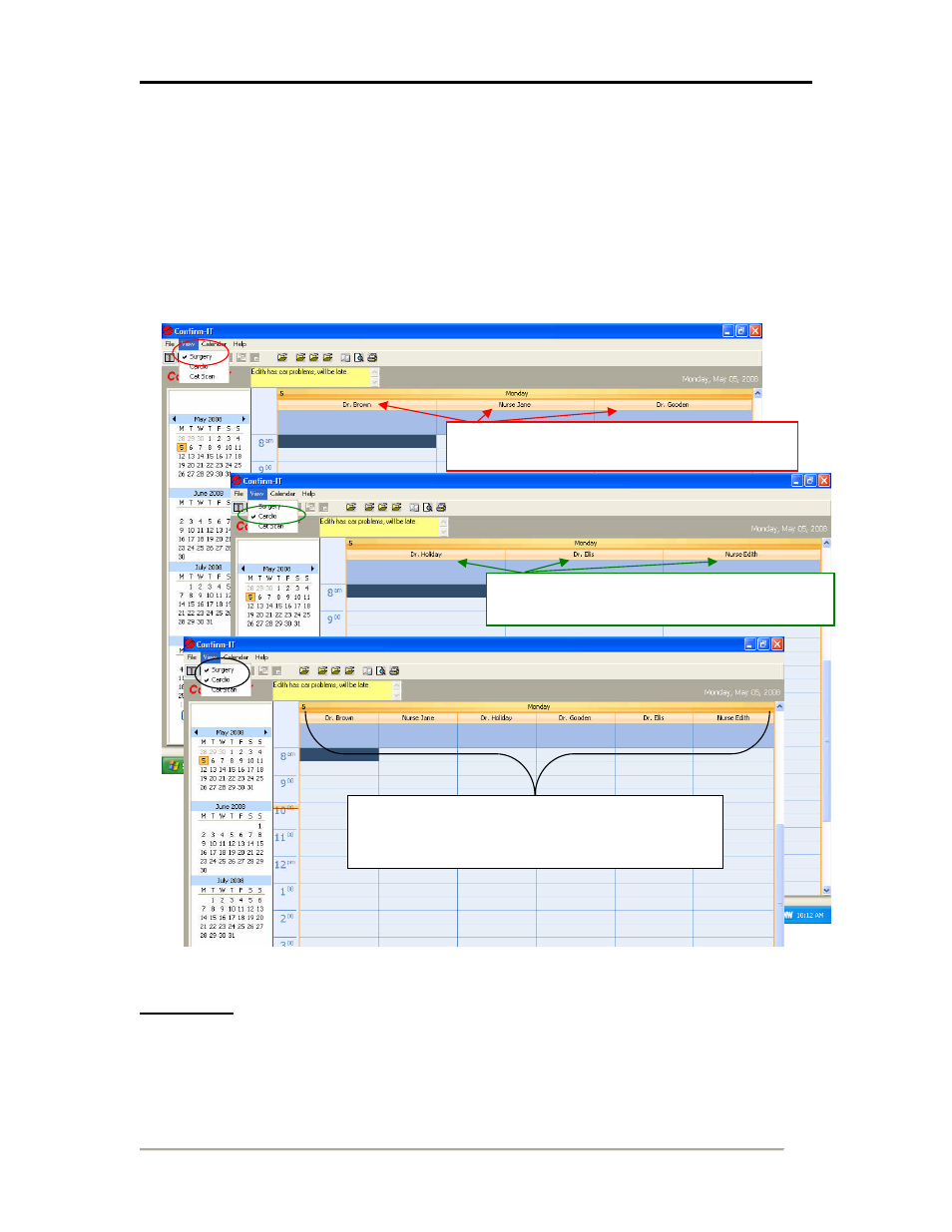 Drop down view menu, Figure 4a selectable provider views | CTL Confirm-IT User Manual | Page 9 / 20