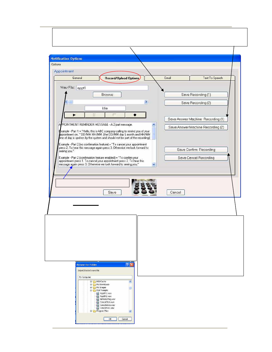 Figure 18 record/upload options tab screen | CTL Confirm-IT2 User Manual | Page 23 / 40