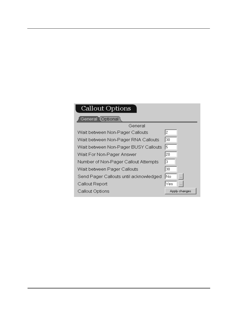 Callout options | CTL Lx-Lite VoiceSupport User Manual | Page 107 / 198