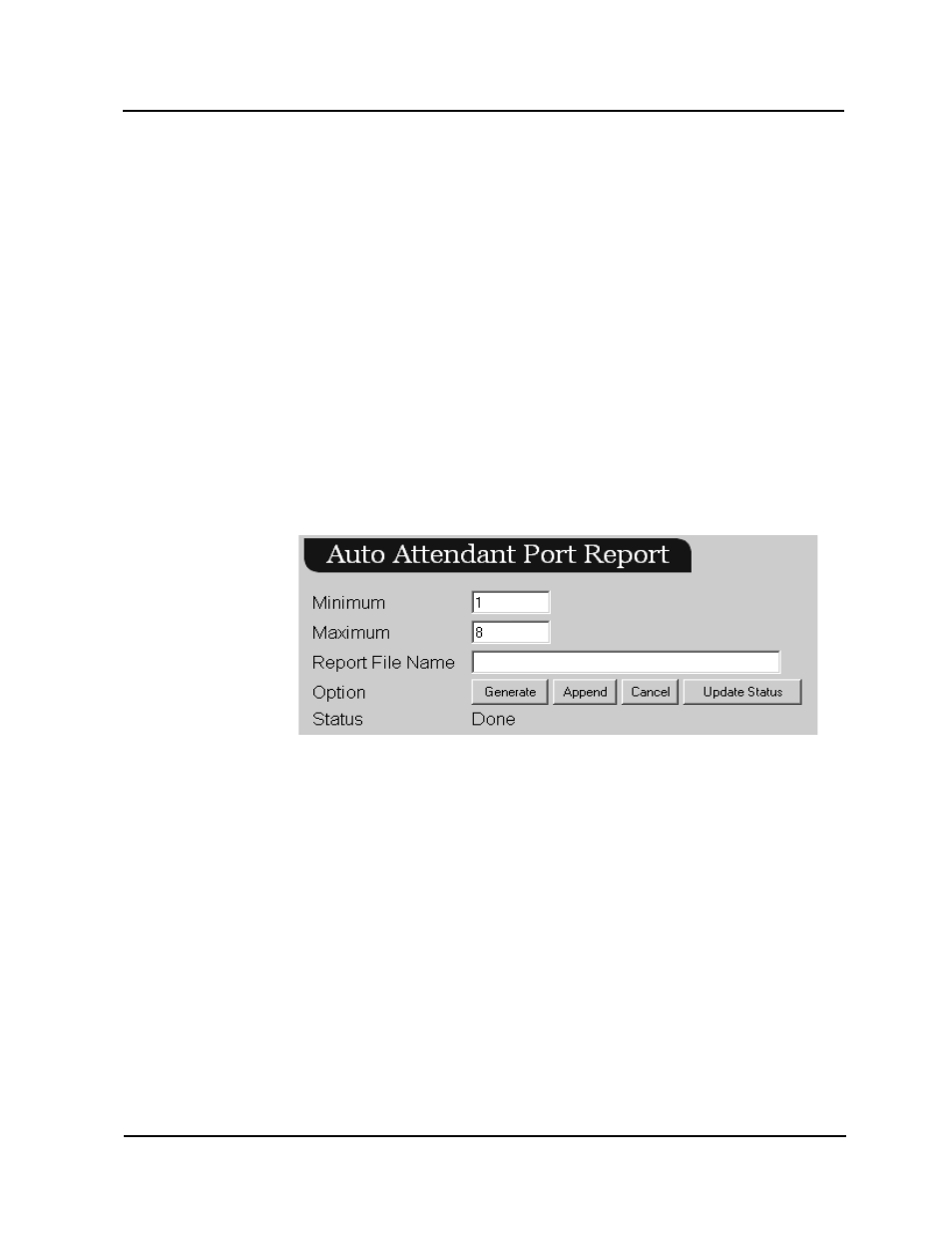 Auto attendant port report | CTL Lx-Lite VoiceSupport User Manual | Page 124 / 198