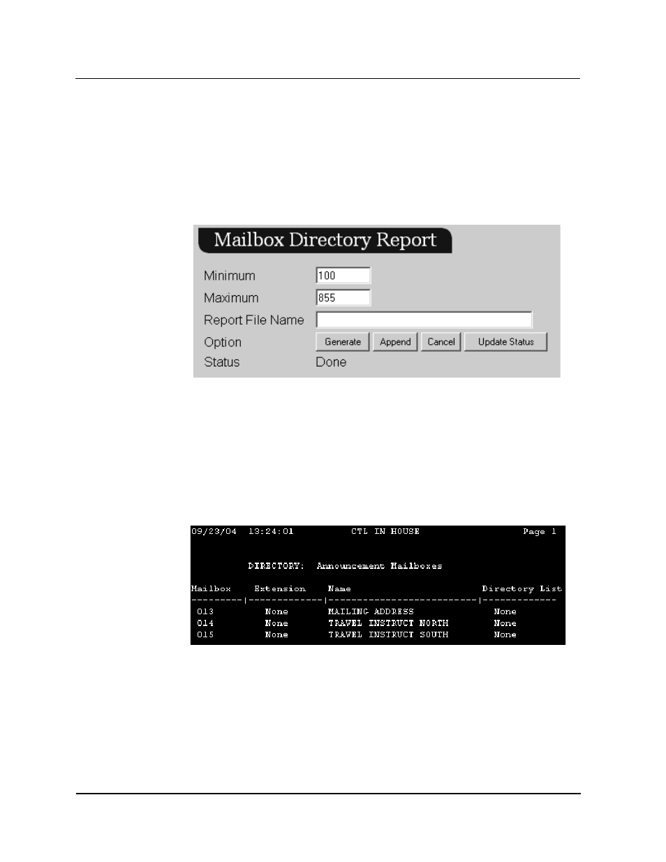 Mailbox directory report | CTL Lx-Lite VoiceSupport User Manual | Page 137 / 198