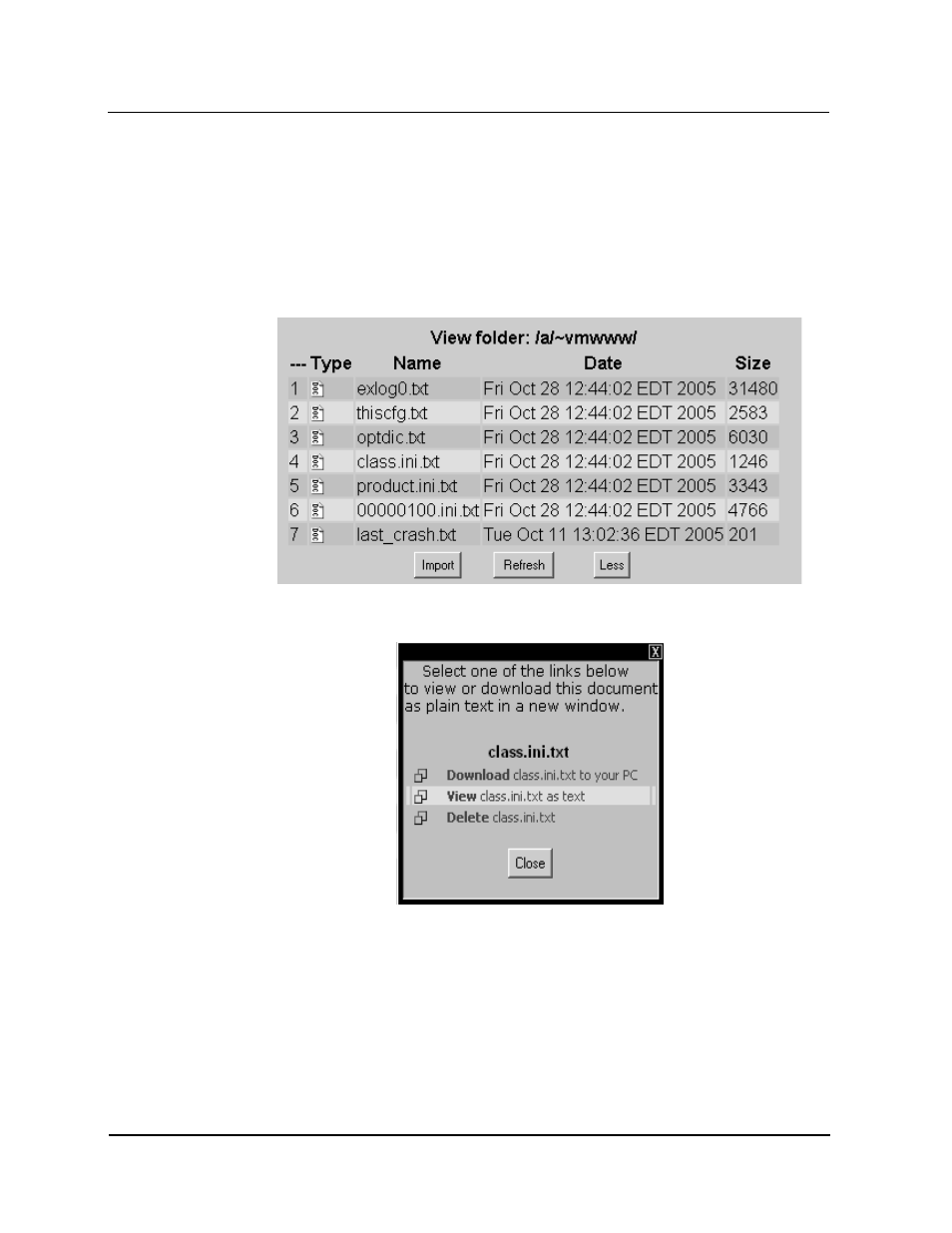 Viewing debug files, Debug files | CTL Lx-Lite VoiceSupport User Manual | Page 165 / 198