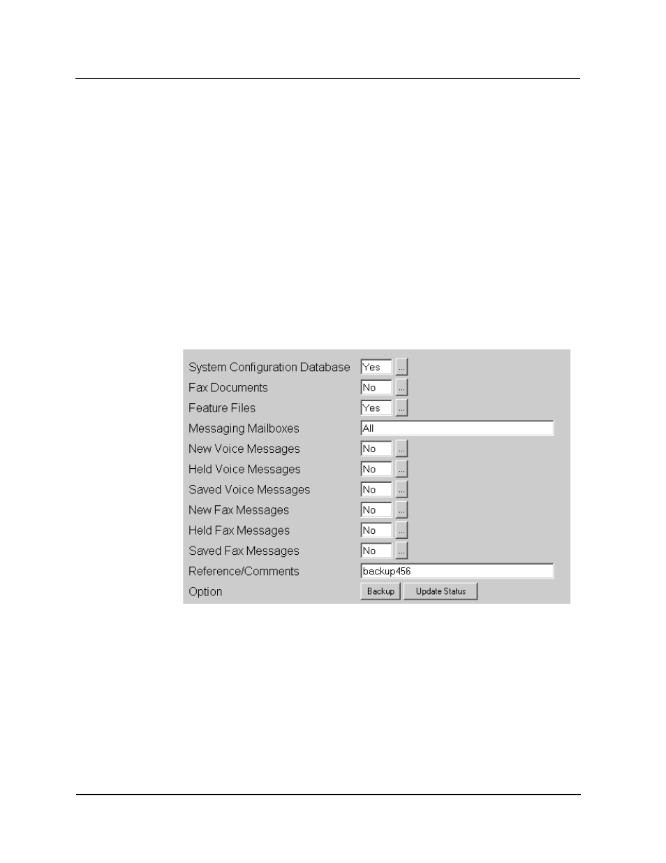 Backing up the voice mail database | CTL Lx-Lite VoiceSupport User Manual | Page 173 / 198