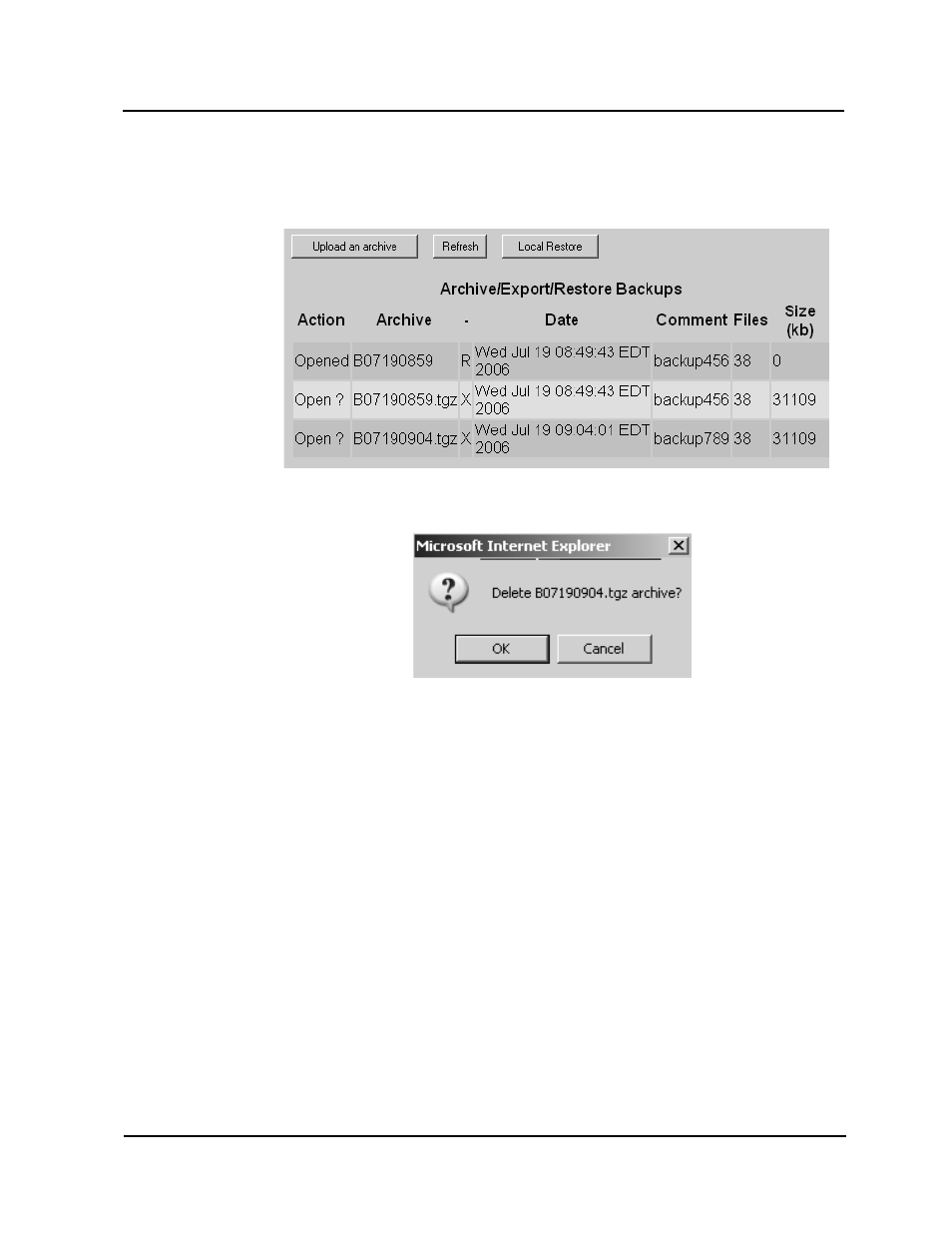 Archiving the voice mail database | CTL Lx-Lite VoiceSupport User Manual | Page 180 / 198