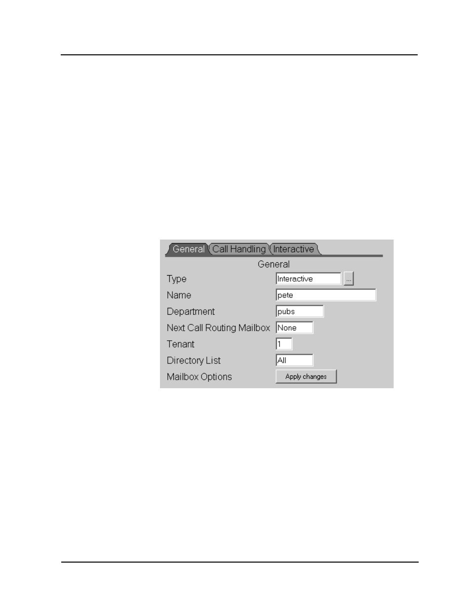Interactive mailbox, Mailboxes | CTL Lx-Lite VoiceSupport User Manual | Page 62 / 198