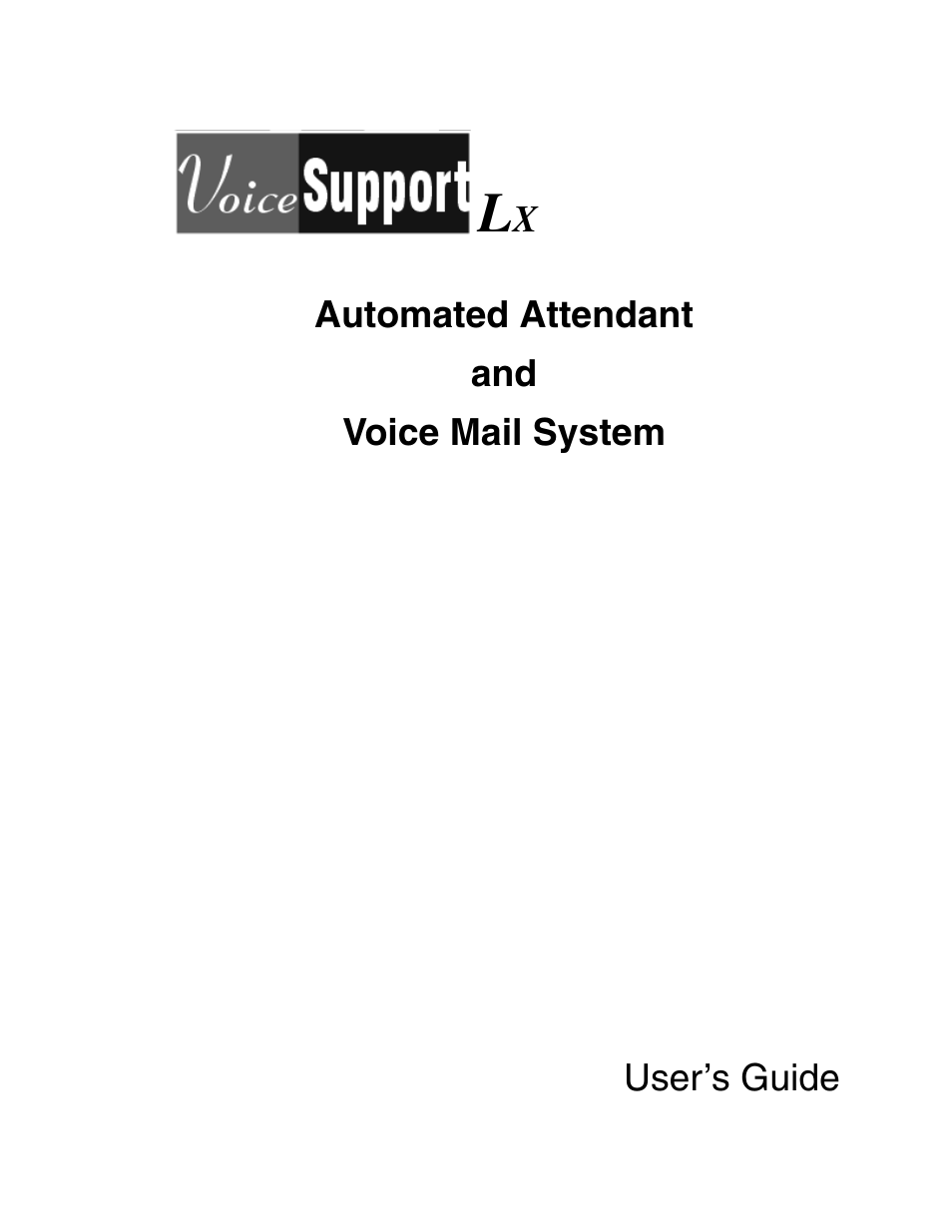 CTL LX VoiceSupport User Manual | 40 pages