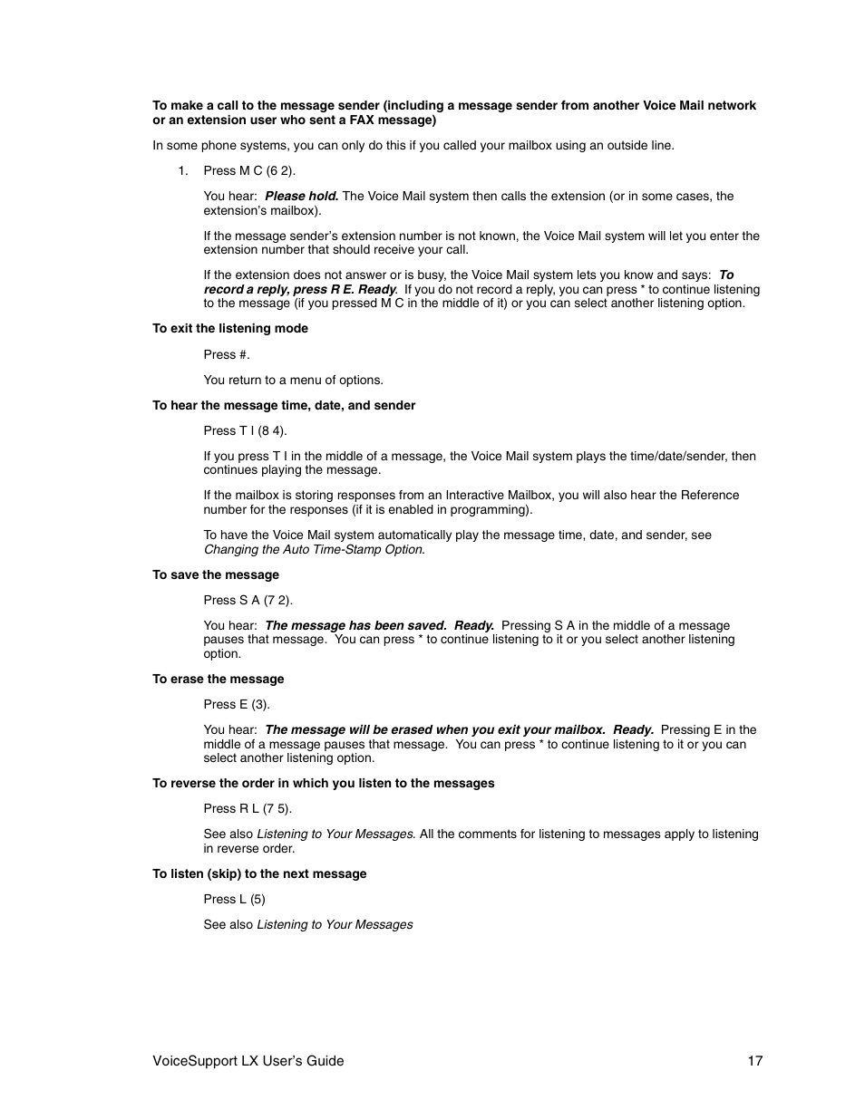 CTL LX VoiceSupport User Manual | Page 19 / 40