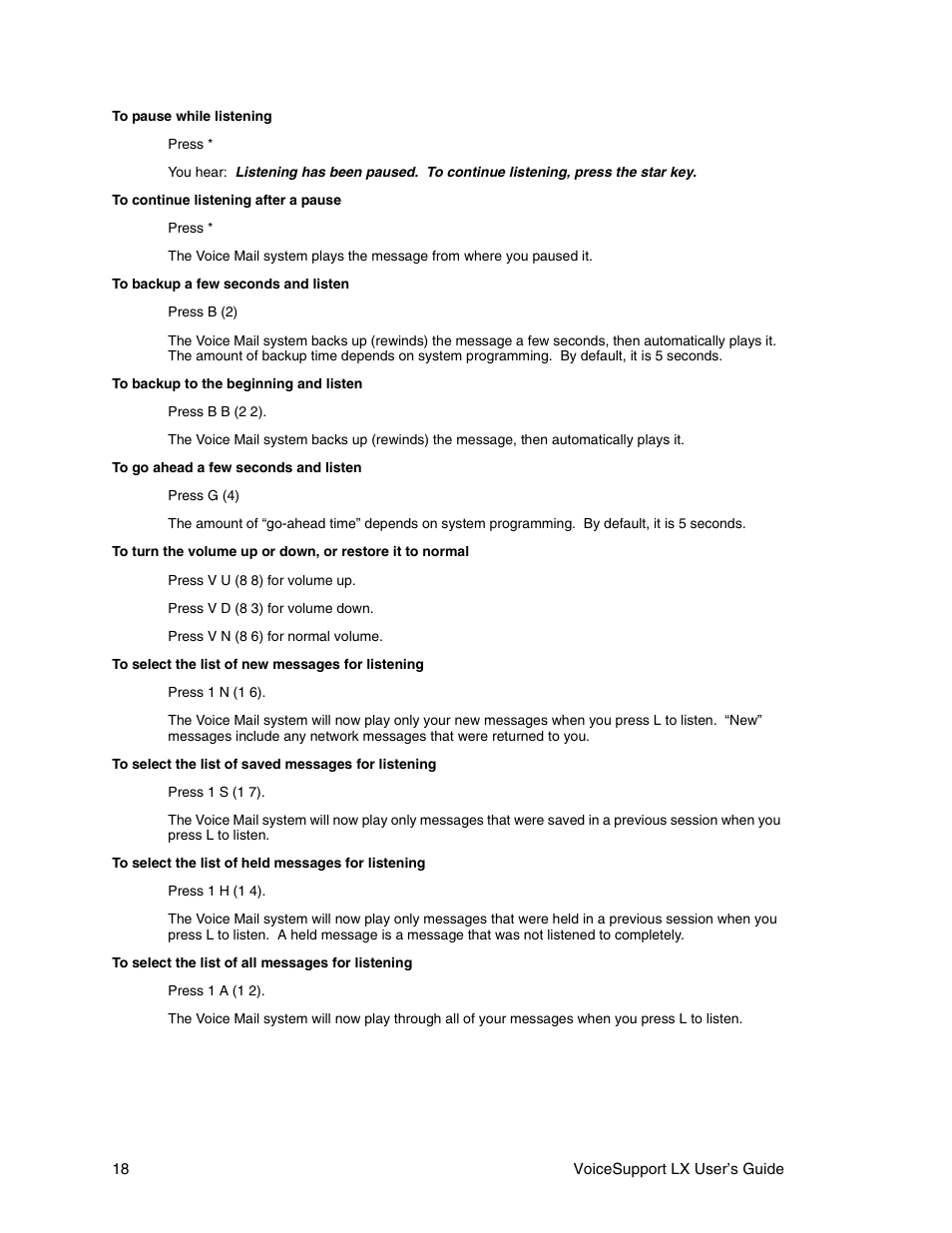 CTL LX VoiceSupport User Manual | Page 20 / 40