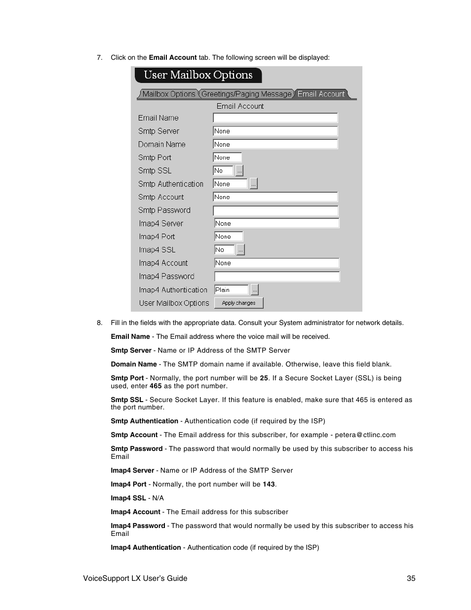 CTL LX VoiceSupport User Manual | Page 37 / 40