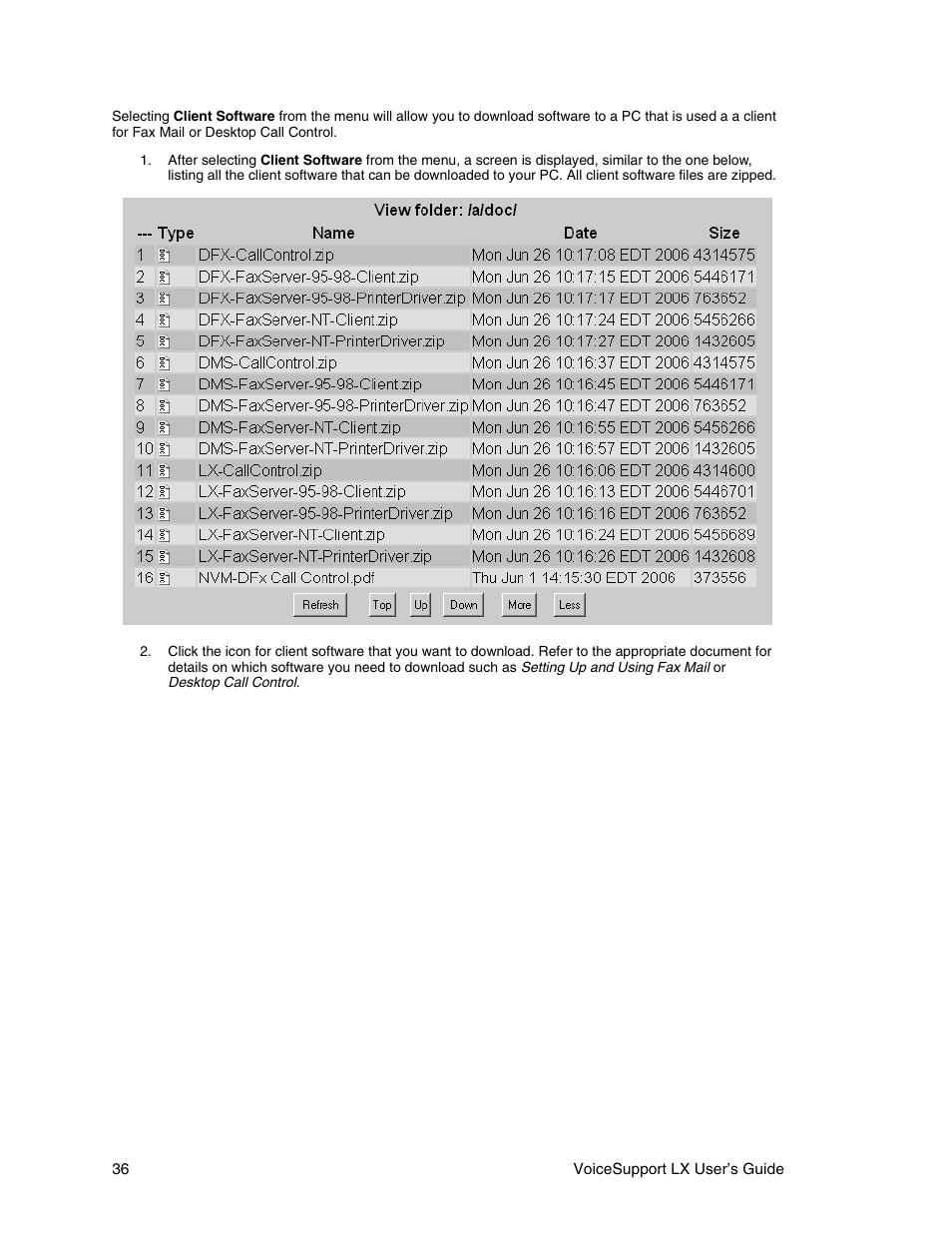CTL LX VoiceSupport User Manual | Page 38 / 40