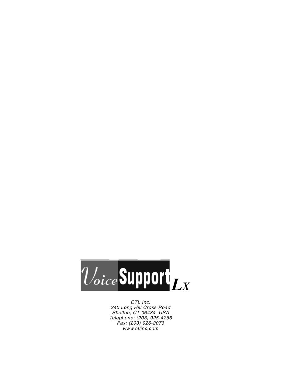 CTL LX VoiceSupport User Manual | Page 40 / 40