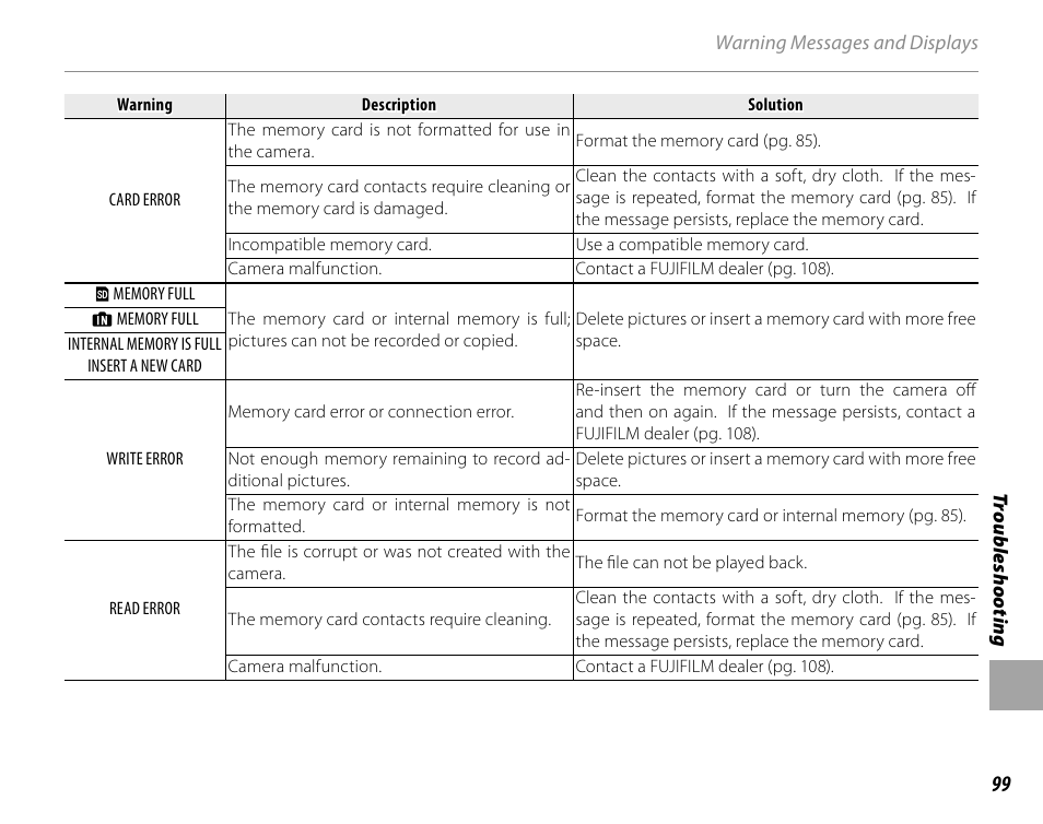 Cyclopital3D FinePix Real 3D W1 camera User Manual | Page 113 / 128