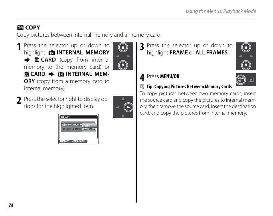 Copy | Cyclopital3D FinePix Real 3D W1 camera User Manual | Page 88 / 128
