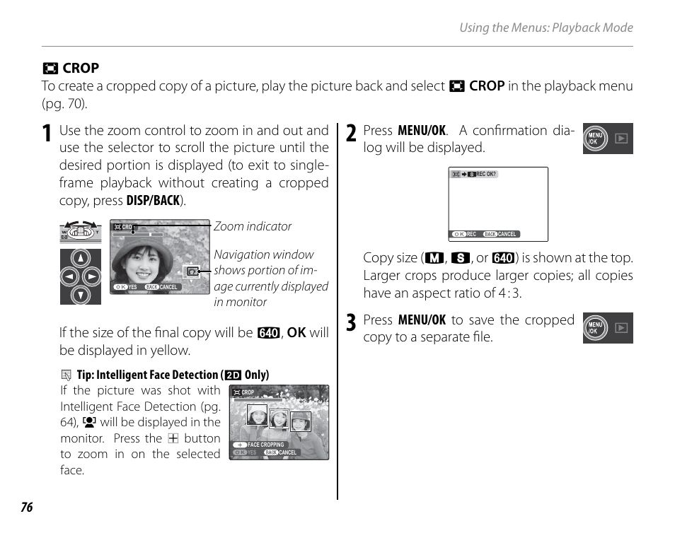 Crop | Cyclopital3D FinePix Real 3D W1 camera User Manual | Page 90 / 128