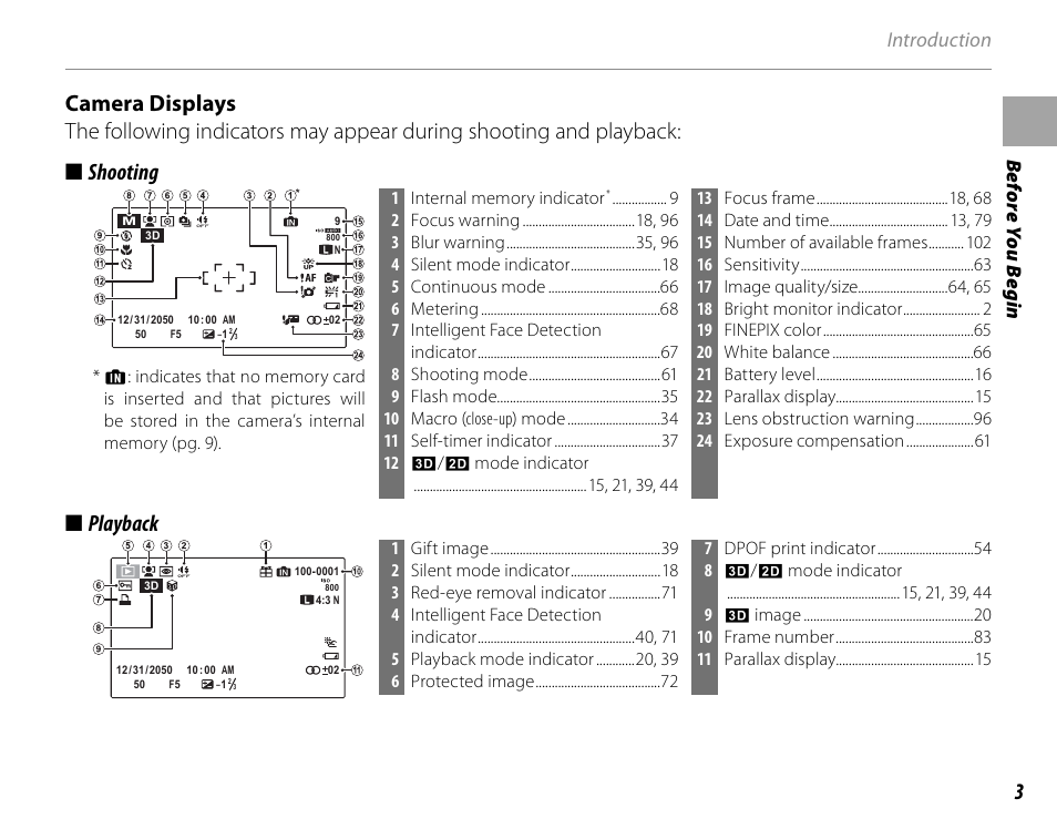 Playback playback | Cyclopital3D FujiPix Real 3D W3 Camera User Manual | Page 19 / 124