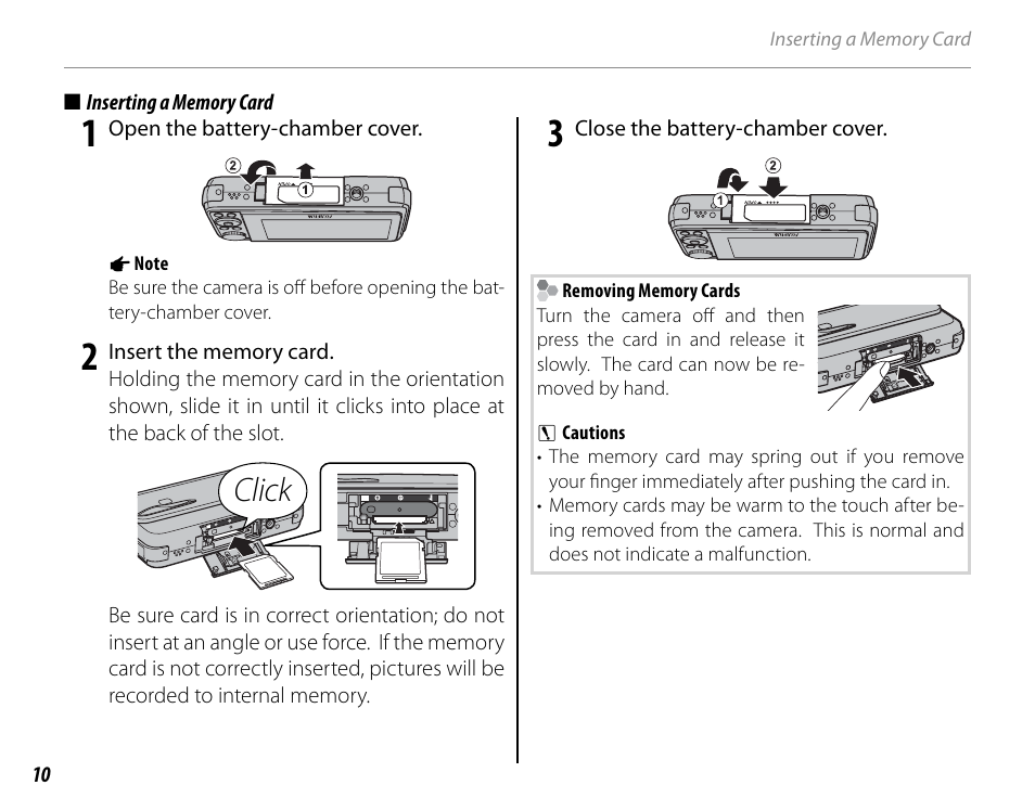 Click | Cyclopital3D FujiPix Real 3D W3 Camera User Manual | Page 26 / 124