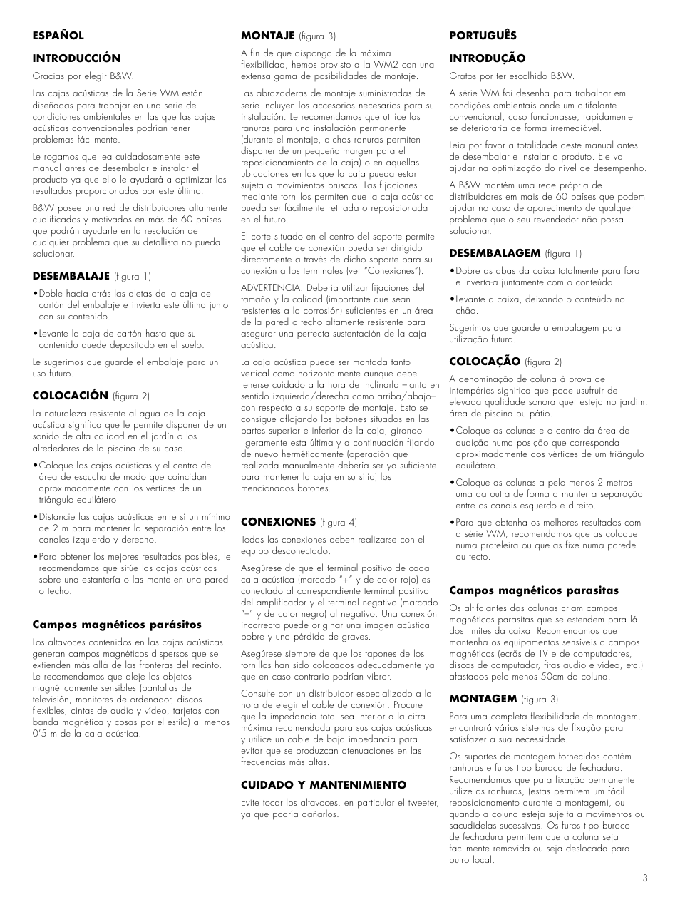 Bowers & Wilkins WM 2 User Manual | Page 5 / 14