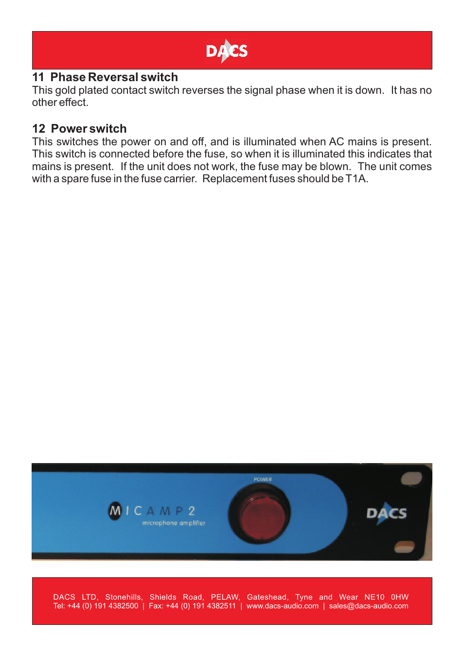 DACS Audio MicAmp2 User Manual | Page 6 / 8