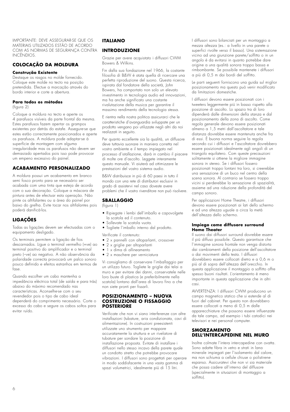 Bowers & Wilkins CWM200 User Manual | Page 8 / 14