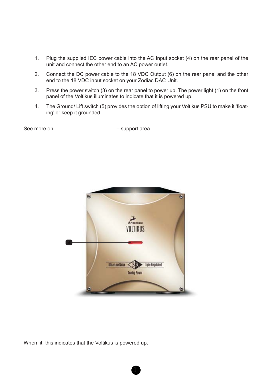Quick start, Front panel explained | Antelope Audio Voltikus User Manual | Page 6 / 11