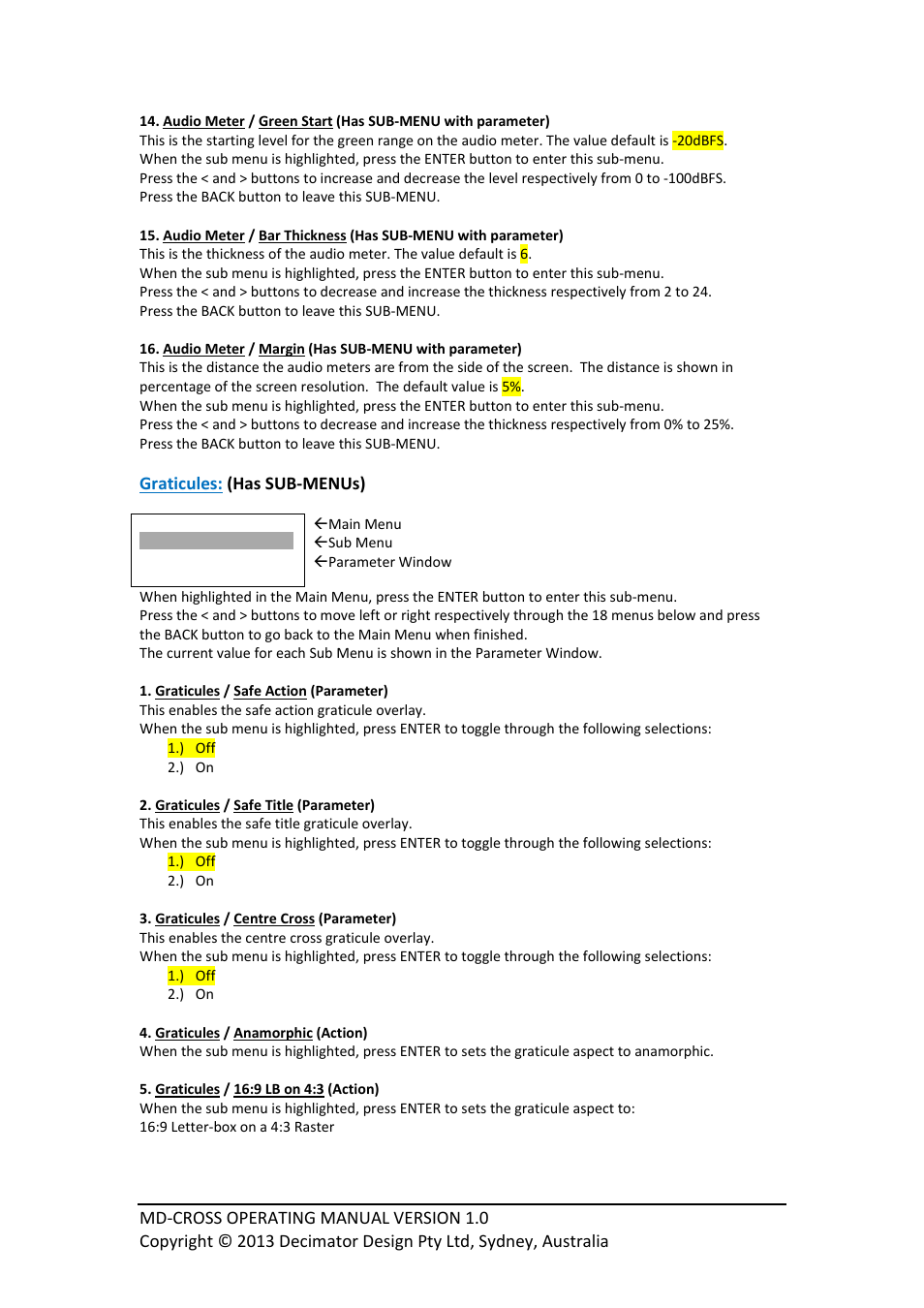 Decimator Design MD-CROSS User Manual | Page 11 / 16