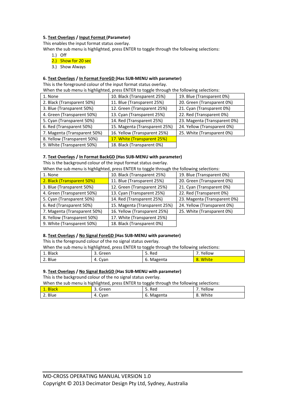 Decimator Design MD-CROSS User Manual | Page 15 / 16
