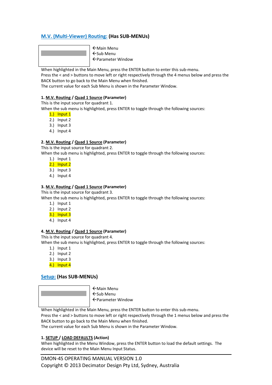 Decimator Design DMON-4S User Manual | Page 7 / 10