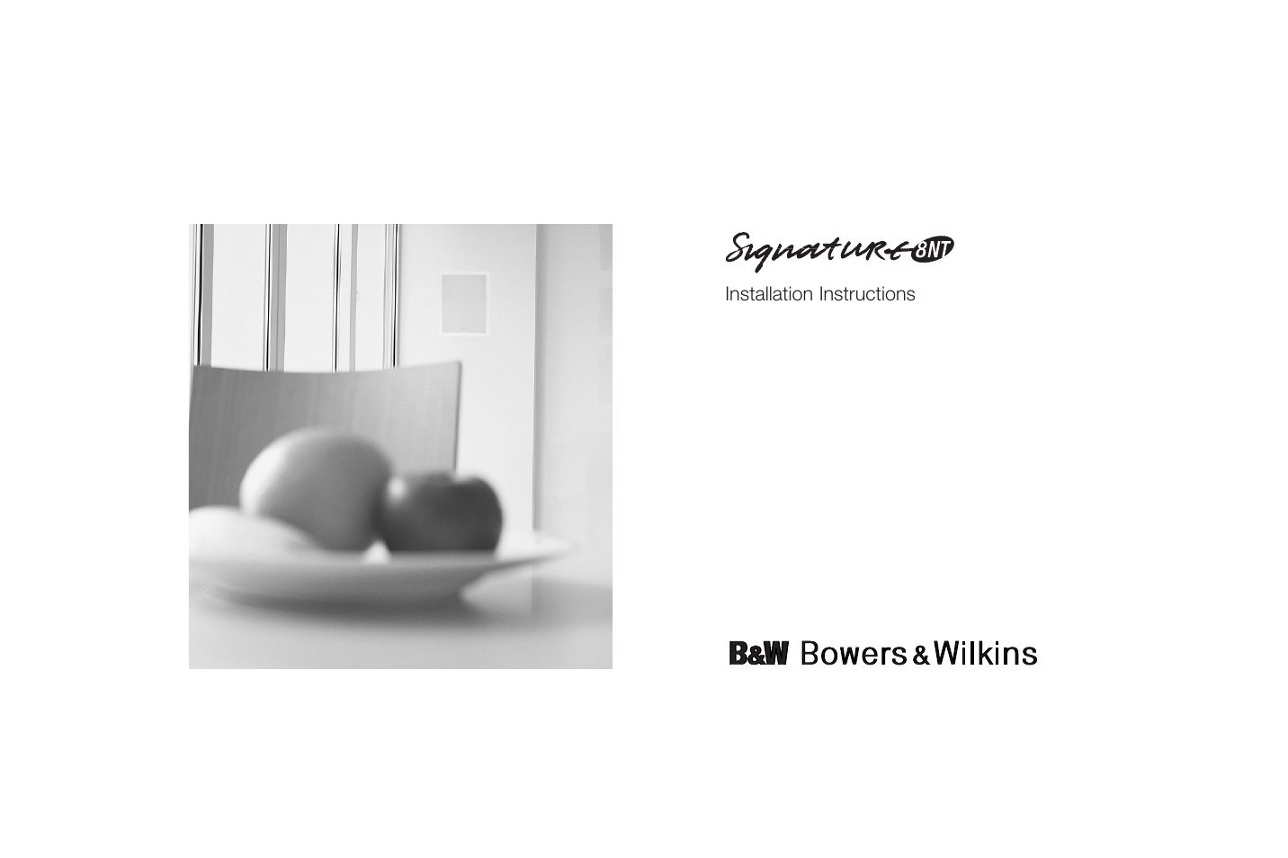 Bowers & Wilkins Signature 8NT User Manual | 34 pages