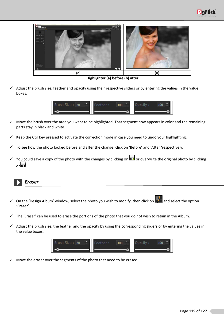 Eraser | DgFlick AlbumXpress User Manual | Page 116 / 128