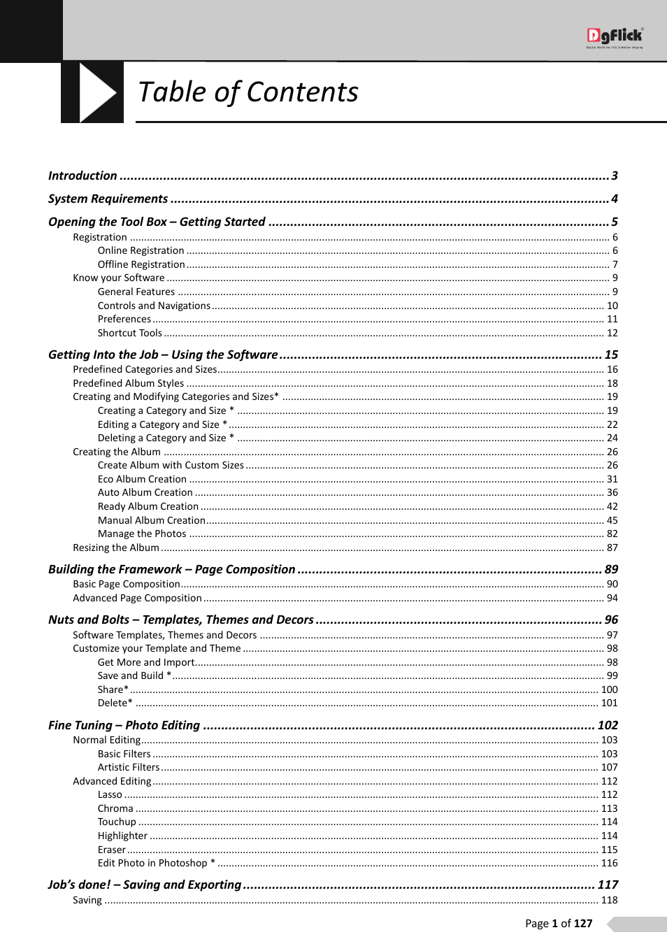 DgFlick AlbumXpress User Manual | Page 2 / 128