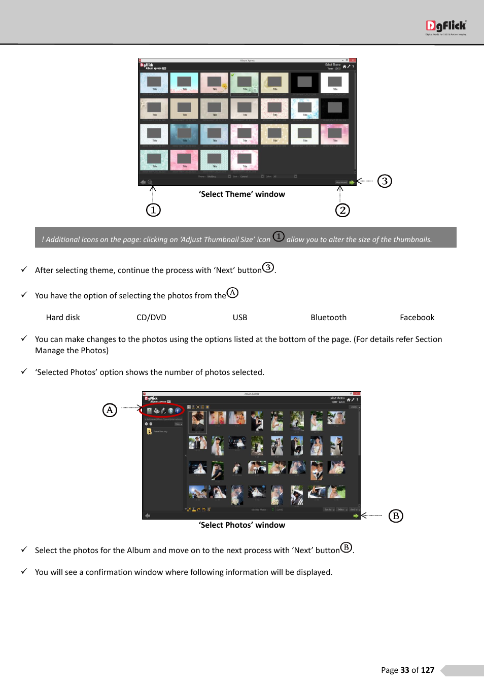 DgFlick AlbumXpress User Manual | Page 34 / 128