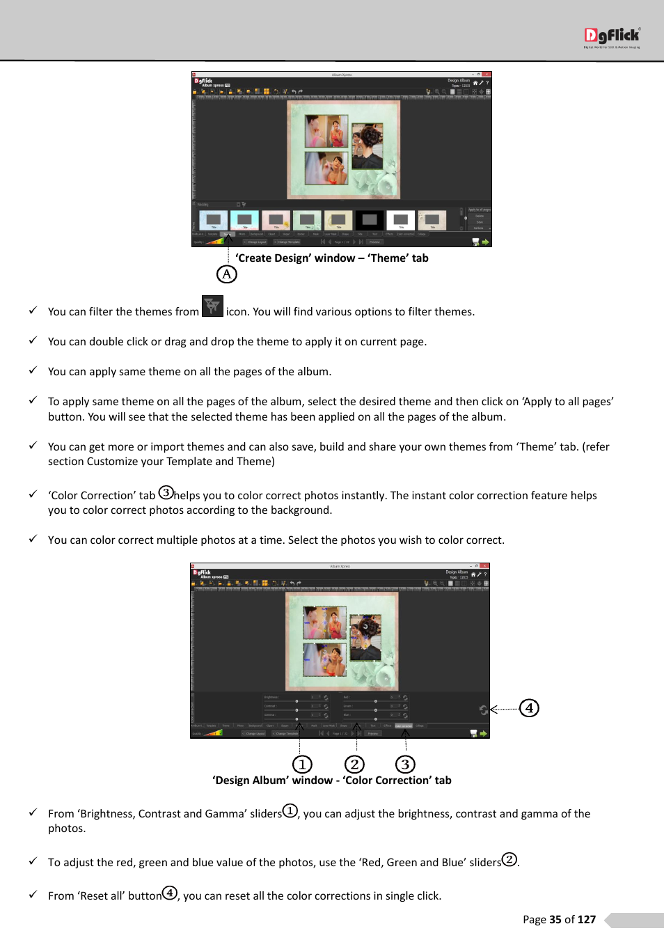 DgFlick AlbumXpress User Manual | Page 36 / 128